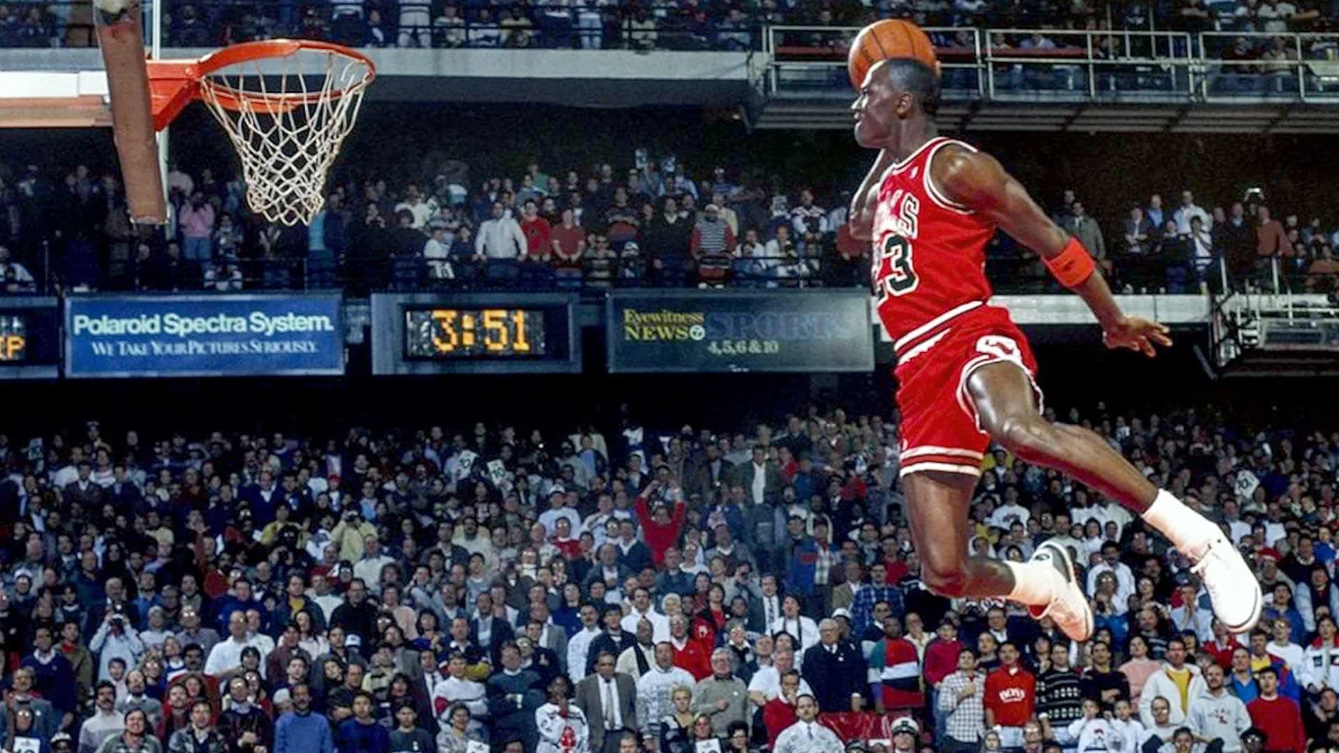 Michael Jordan taking a jump shot